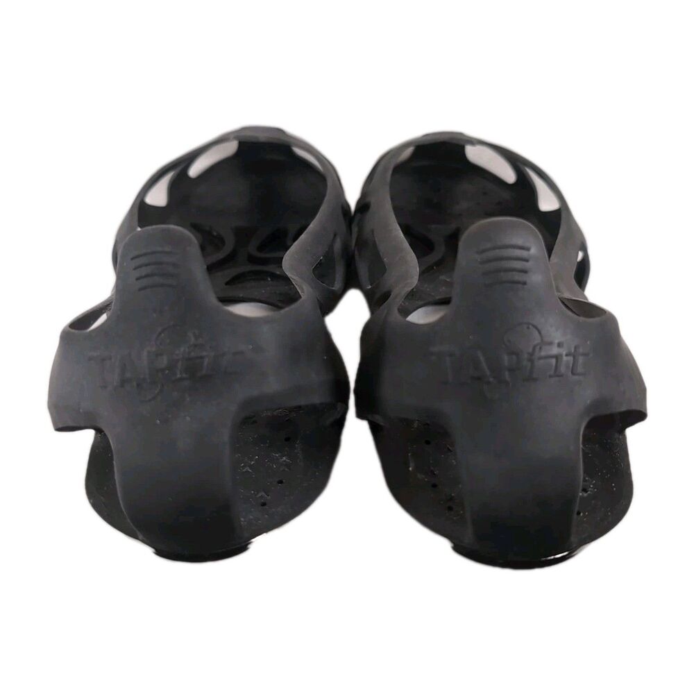 One Pair TAPfit Slip-On Taps Women’s LARGE (Size 8+) Black, Stainless Steel - Picture 5 of 7